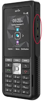 Sonim XP5 Plus Rugged Flip Phone, Side